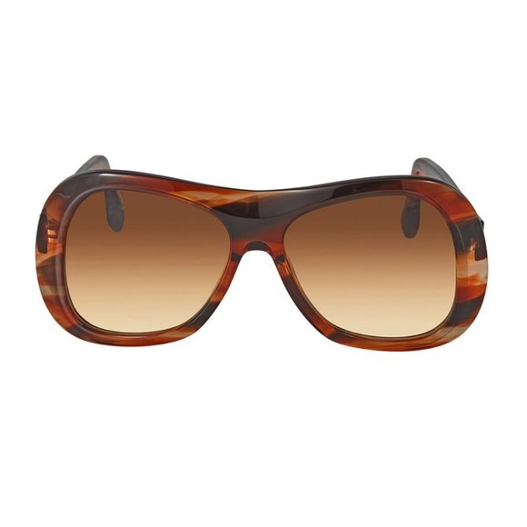 Victoria Beckham Brown Gradient Shield Style Sunglasses VB623S 617 59
